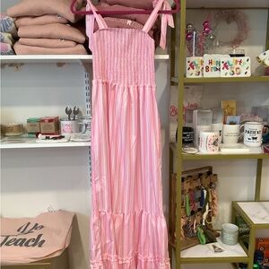 Pink Striped Women's Dress